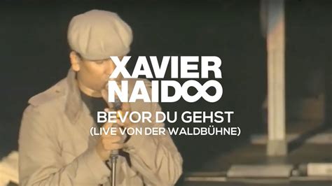 xavier naidoo bevor du gehst